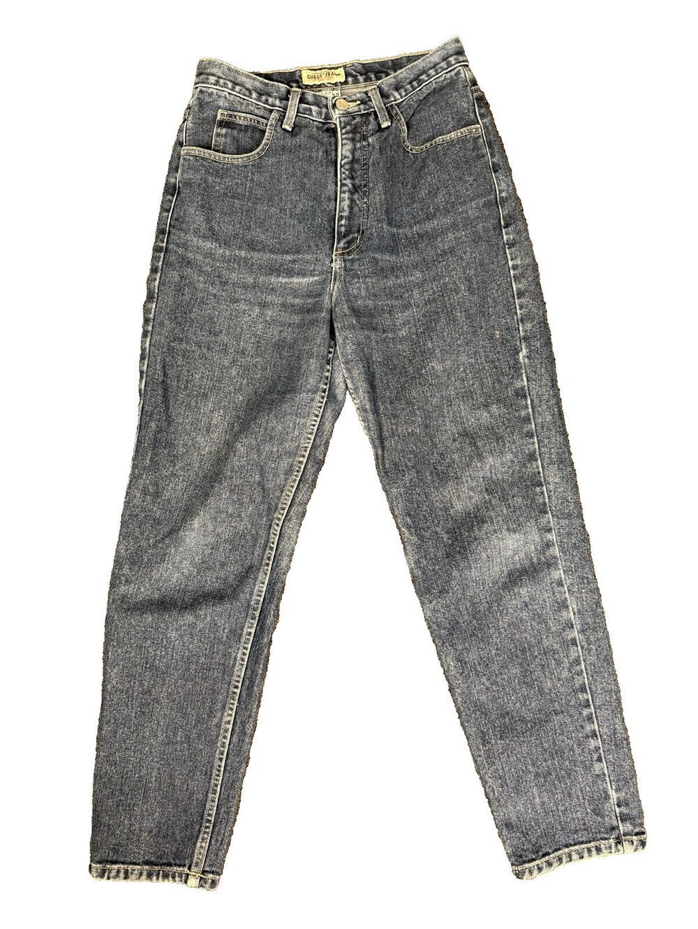 VTG Guess Jeans Women 29 Blue High Rise Mom Pants Acid Wash USA 90s Retro NOTES
